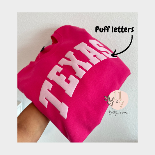 Texas Puff (Light Pink w/ Heliconia)