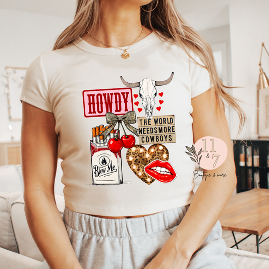 Howdy Country Girl Baby Tee