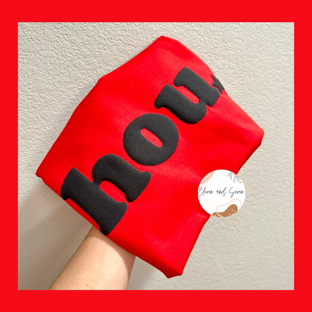 Hou Puff (red w/black)