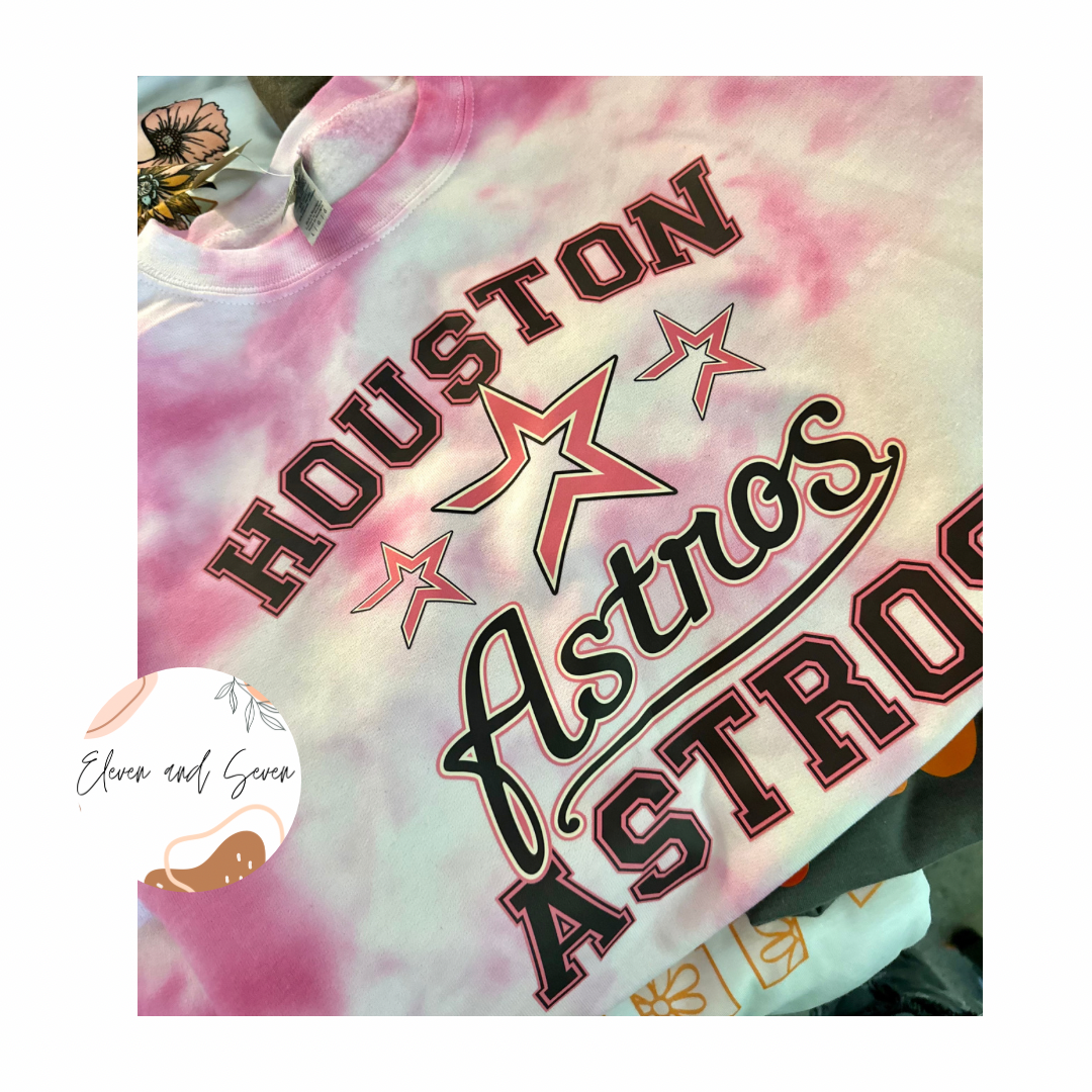 Pink Astros (tie dye)