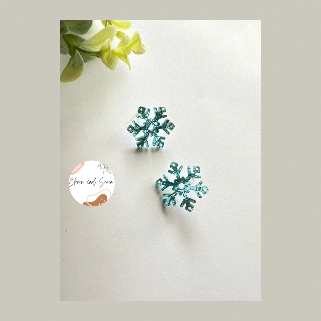 Glitter Flake Studs