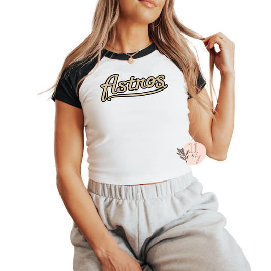 Black Script Baby Tee