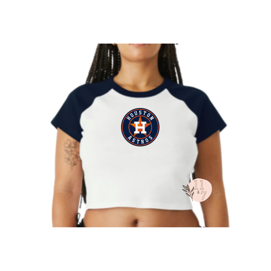 Round Astros Baby Tee #2