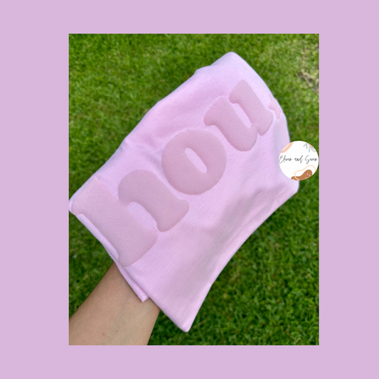 Hou Puff (light pink w/light pink)