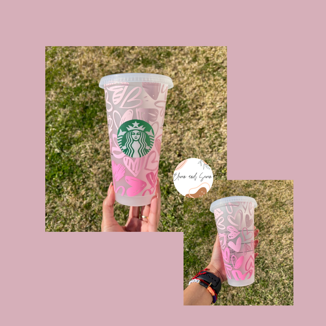 Heart of Ombré Starbucks cup