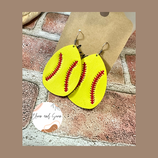 Softball Stitch Dangle